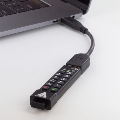 8GB 256-BIT AES XTS HW ENCRYPTED SECURE USB 3.0 MEM KEY