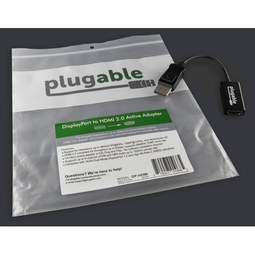 PLUGABLE DP-HDMI ACTIVE DP TO HDMI ADAPTER