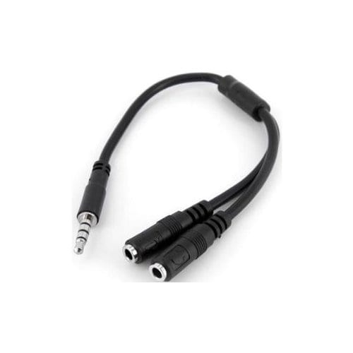 HEADPHONE AND MICROPHONE HEADSET ADAPTER 3.5MM M/F