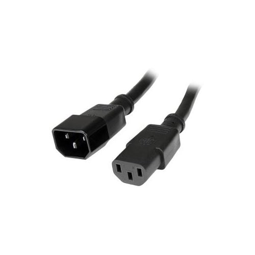 6FT POWER EXTENSION CORD C14 TO C13 COMPUTER MONITOR POWER CABLE