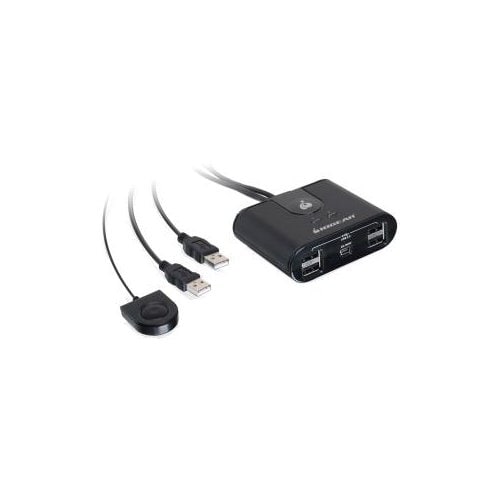 GUS402 4PORT USB 2.0 PERIPHERAL SHARING SWITCH BETWEEN 2COMPUTERS