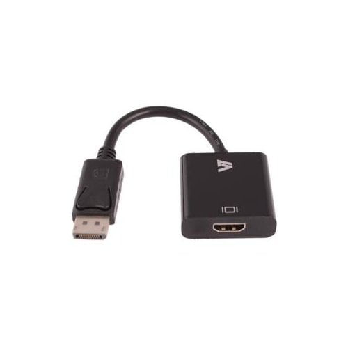 V7 Black Video Adapter DisplayPort Male to HDMI Female CE,FCC,RoHS,WEEE