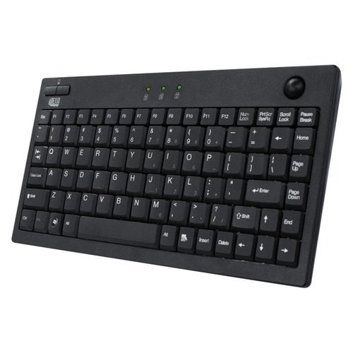 89KEY MINI TRACKBALL KEYBOARD USB BUILT-IN OPTICAL TRACKBALL