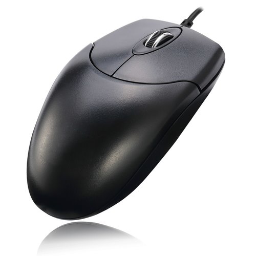 3BTN OPTICAL WHEEL MOUSE PS/2 5M CLICKS KEY BUILT-IN SCROLL WHEEL