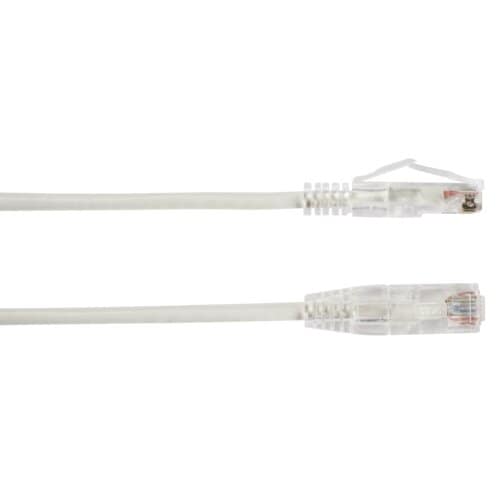 1FT WHITE CAT6 SLIM-NET PATCH CABLE