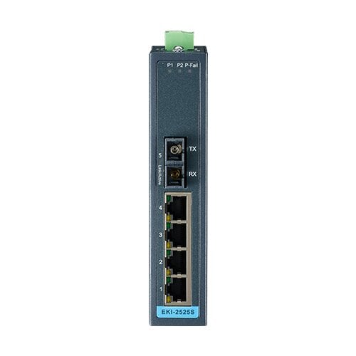 4PORT 10/100M +1 M.M FIBER SWITCH -10 60C DIN 12-48VDC INPUT