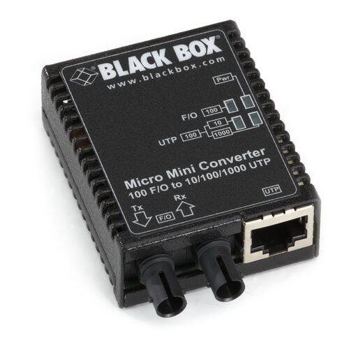 10/100BT 100BFX MM 5K ST MEDIA CONVERTER US PS