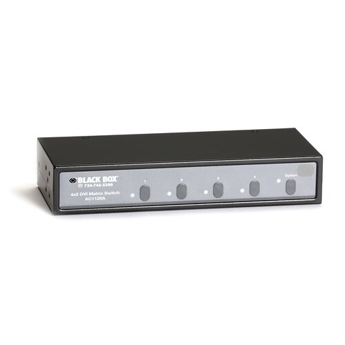 4X2 DVI MATRIX SWITCH WITH AUDI O & RS-232 CONTROL