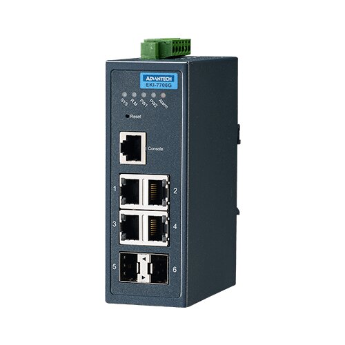 4GE + 2SFP PORT MANAGED ETHERN SWITCH WIDE TEMP