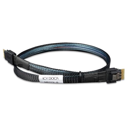 ICY DOCK SLIMSAS 4I SFF-8654 TO SLIMSAS 4I SFF-8654 CABLE - 0.5M