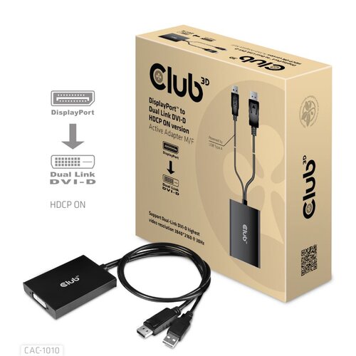 DISPLAYPORT 1.2 TO DVI-D ADAP DP  DVI-D DUALLINK 2560 1600