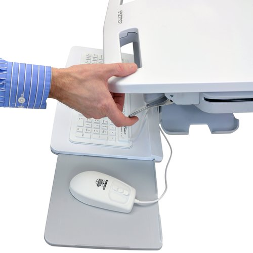 Ergotron StyleView Cart with LCD Arm, LiFe Powered, 2 Drawers (2x1